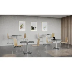 Package Set - 4 Cafe Tables w/ Cross Base (36