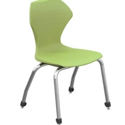 Package Set- Dual Base Rectangle Table w/ 6 Apex Stack Chairs