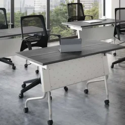 Package Set - 6 Training Tables w/ Flip Top Nesting Bases & Casters (72" X 24")