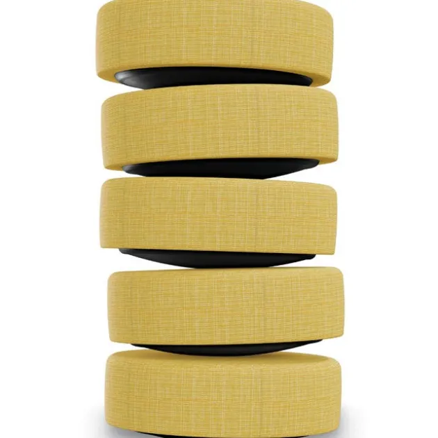5 Pack Dot Soft Seating Wobble Floor Stools