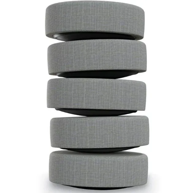 5 Pack Dot Soft Seating Wobble Floor Stools