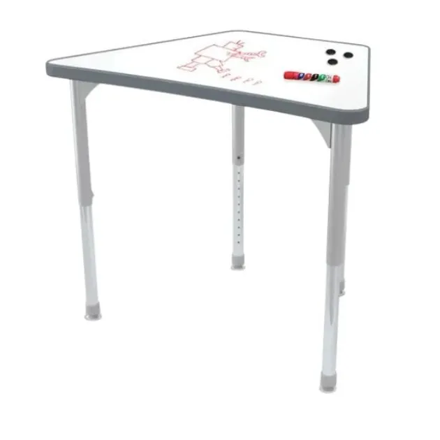 8-Pack Hierarchy Beam Porcelain Steel Dry Erase Desk & Hierarchy Chair Package