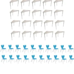 20-Pack Jet Collaborative Desk & Hierarchy Chair Package