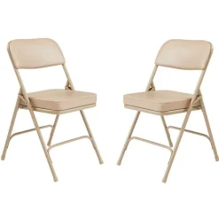Padded Vinyl Folding Chairs Model 3200 (2 Pack)
