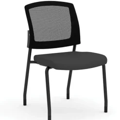 Parson Collection Mesh Back Armless Stacking Side Chair