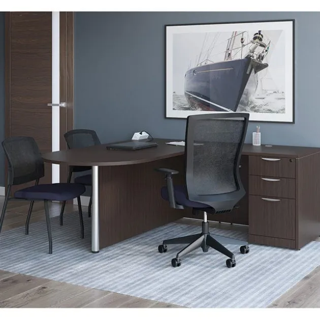 Parson Collection Mesh Back Armless Stacking Side Chair