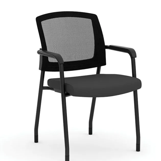 Parson Collection Mesh Back Stacking Side Chair