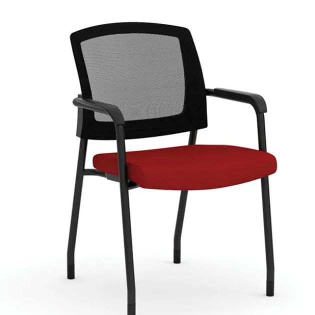 Parson Collection Mesh Back Stacking Side Chair