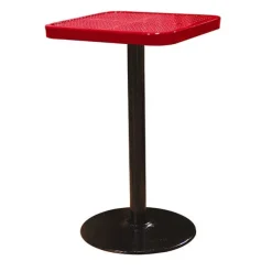 Perforated Pedestal Cafe Tables
