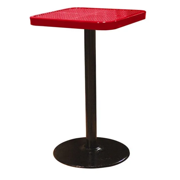 Perforated Pedestal Cafe Tables