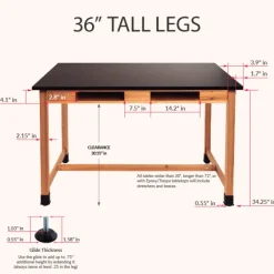 Phenolic Resin Science Lab Table (60'' x 42'')