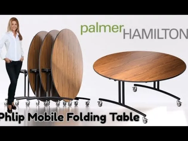 Phlip Mobile Folding Table (60" Round)