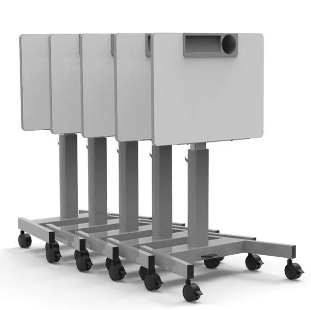 Pneumatic Adjustable Height Flip-Top Student Desk