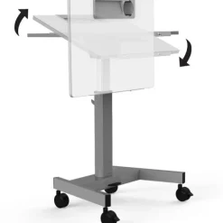 Pneumatic Adjustable Height Flip-Top Student Desk