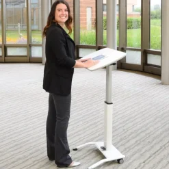 Pneumatic Height Adjustable Desk & Lectern