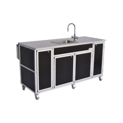 Portable Science Lab Workstation with Storage & Single Basin Sink