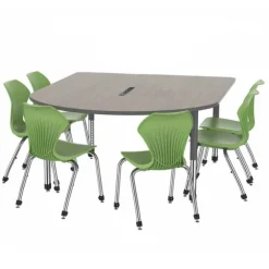 Premier Multimedia Table and Apex Stack Chair Package
