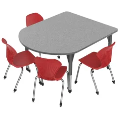 Premier Multimedia Table and Apex Stack Chair Package
