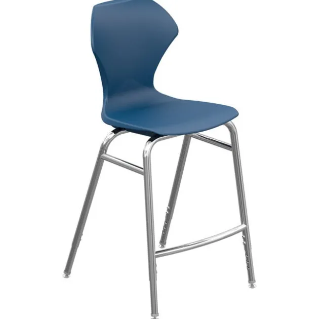 Premier Standing Height Dry Erase Multimedia Table and Apex Stack Chair Package