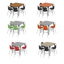 Premier Standing Height Multimedia Table and Apex Adjustable Stool Package