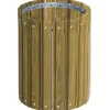 Pressure Treated Round Outdoor Trash Receptacle