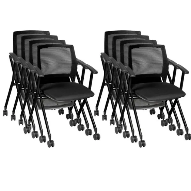Pulse High Back Padded Nesting Chair Packs (4, 8 or 12)
