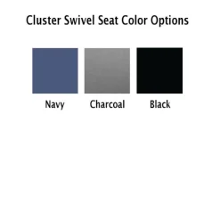 Quick Ship Cluster Swivel Booth with MDF Top