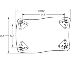 Quick Ship Creator Wavy Rectangle Desk