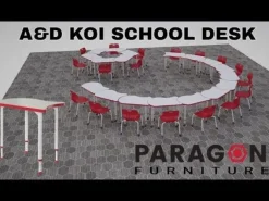 Quick Ship Koi Collaborative School Desk (30