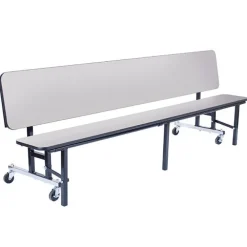 Quick Ship Mobile Convertible Bench Table w/ ProtectEdge (8' L)