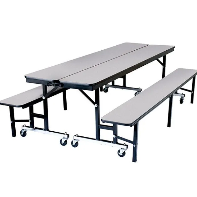 Quick Ship Mobile Convertible Bench Table w/ ProtectEdge (8' L)