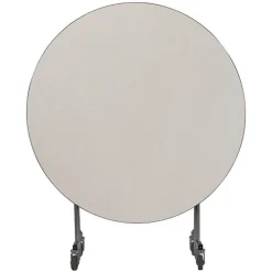 Quick Ship Mobile EasyFold Table 60'' Round w/ MDF Top, ProtectEdge & Powder Coat Frame