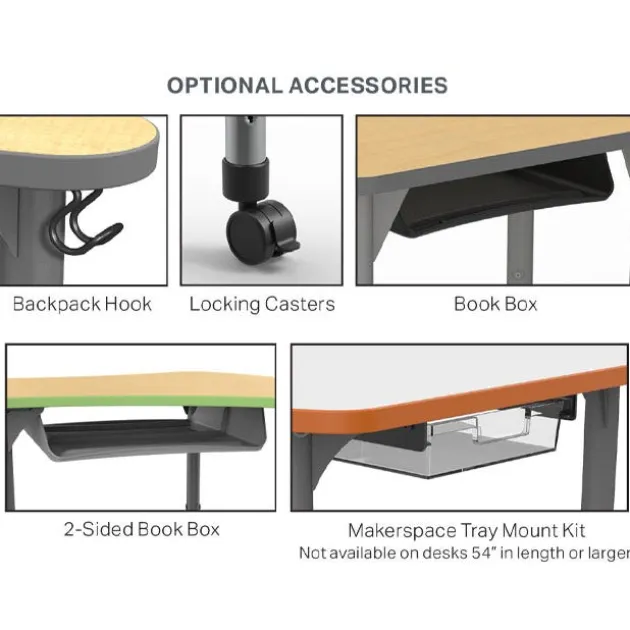 Quick Ship Premier Series Desk - Triangle (41" x 30" x 30")