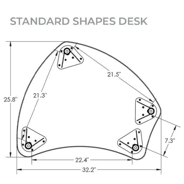 Quick Ship Shapes Desk