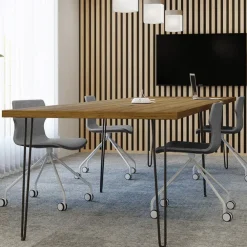 Rectangle Shaped Conference Table w/ Hairpin Legs (11')