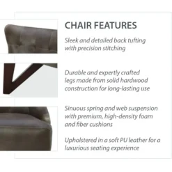 Remington Wingback Upholstered Lounge Chair