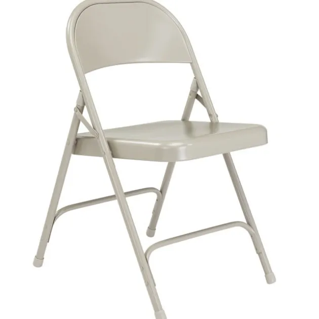 Round Back Metal Folding School Chairs Model 50 (4 Pack)