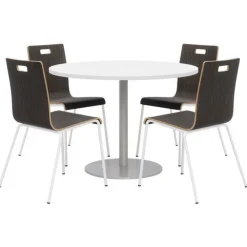Round Cafe Table with JIVE Stack Chairs