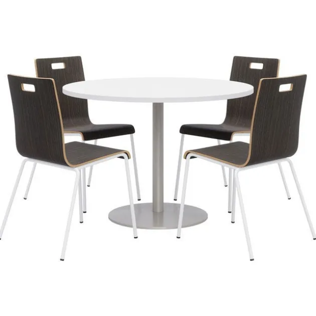 Round Cafe Table with JIVE Stack Chairs