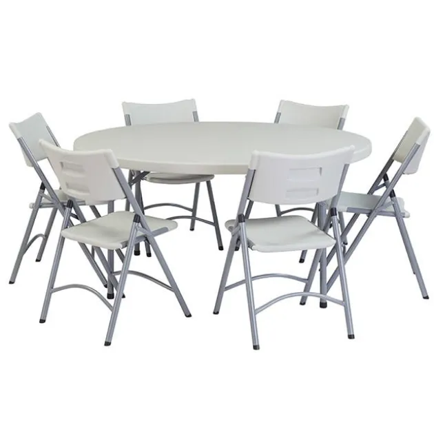 Round Plastic Resin Banquet Folding Tables