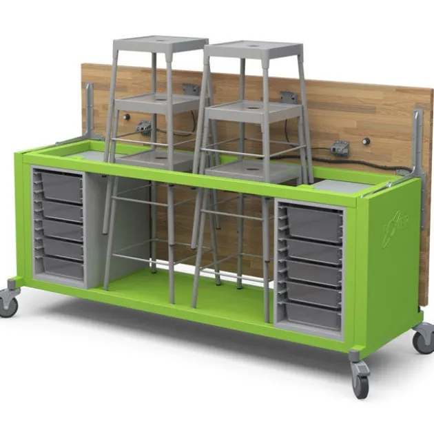 Rover Mobile Makerspace Tables with Stools