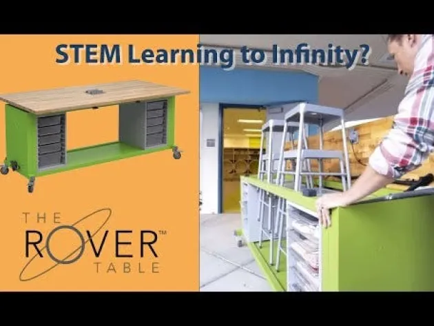 Rover Mobile Makerspace Table w/ 4 Stools