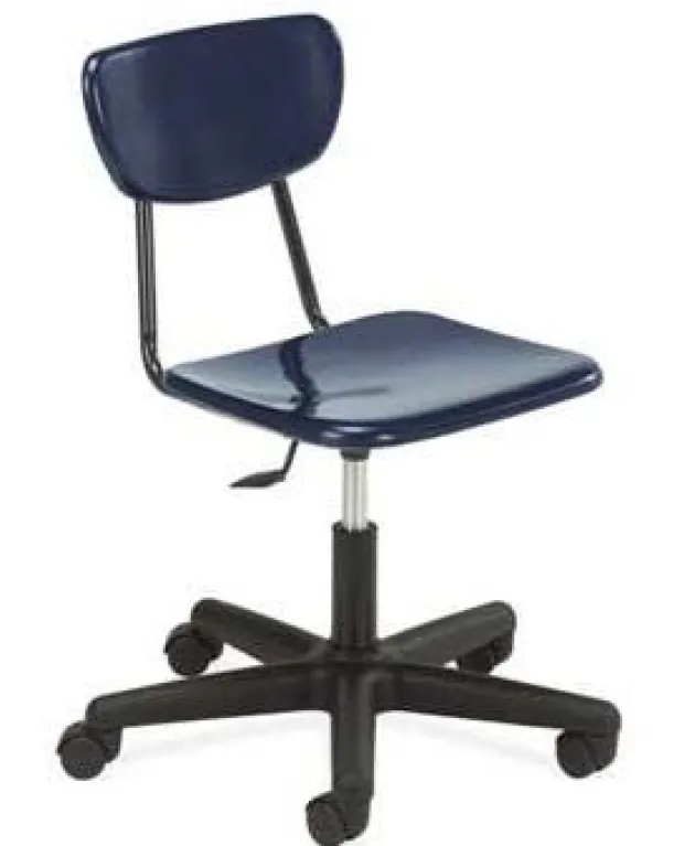 3000 Series Hard Plastic Chair with Wheels