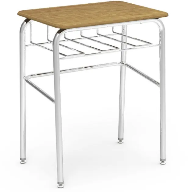 72 Series Open View Student Desk w/ Wire Book Basket
