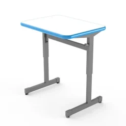Silhouette Student Desk with Dry Erase Laminate Top