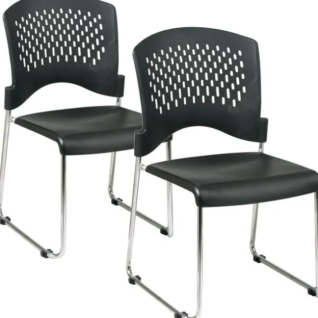 Sled Base Stack Chair- Set of 2