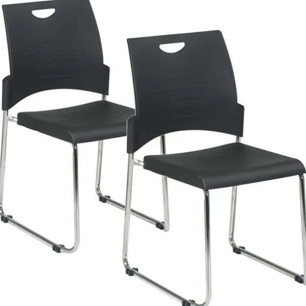 Sled Base Stack Chair, Set of 2