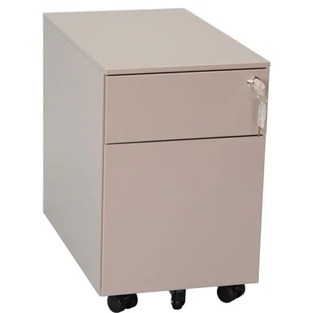 Slim Mobile Pedestal File Cabinet