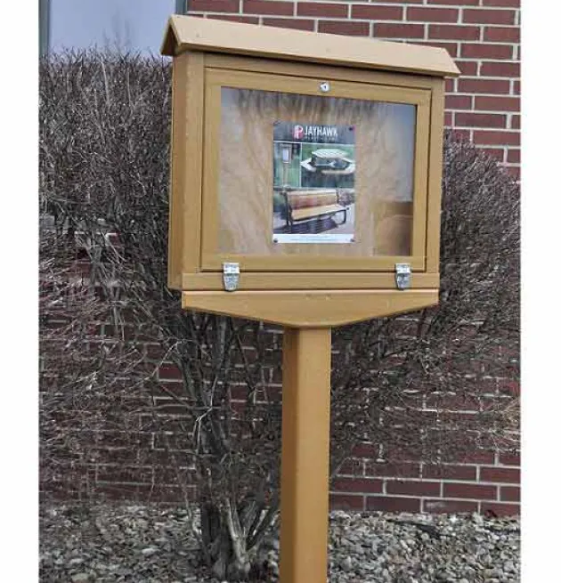Small Hinged Outdoor Message Centers