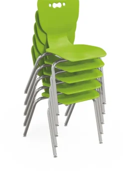 Small Shapes Desk + Hierarchy 4-Leg Chair Bundle Set